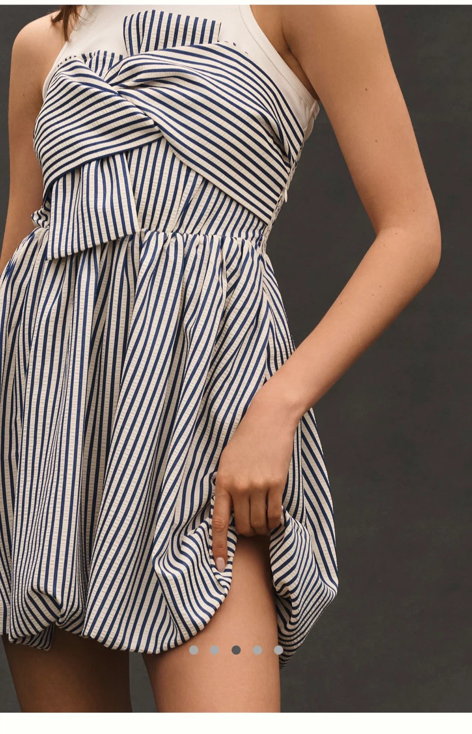 ACCEPTING OFFERS—Anthropologie Striped Bubble Hem Dress - photo 3