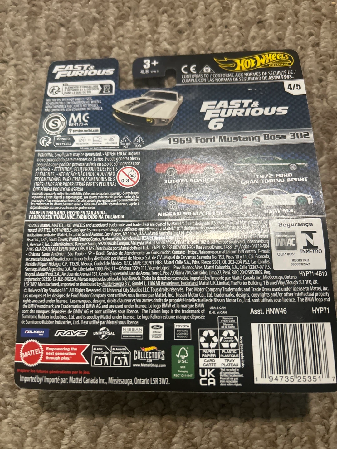 Hot Wheels Premium Fast & Furious 1969 Ford Mustang Boss 302 - photo 2
