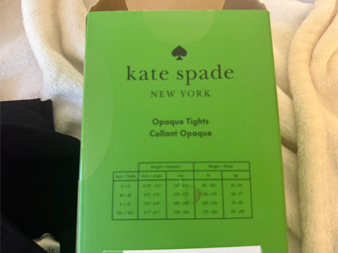 Kate Spade New York Opaque Tights - Black XL/TG - photo 4