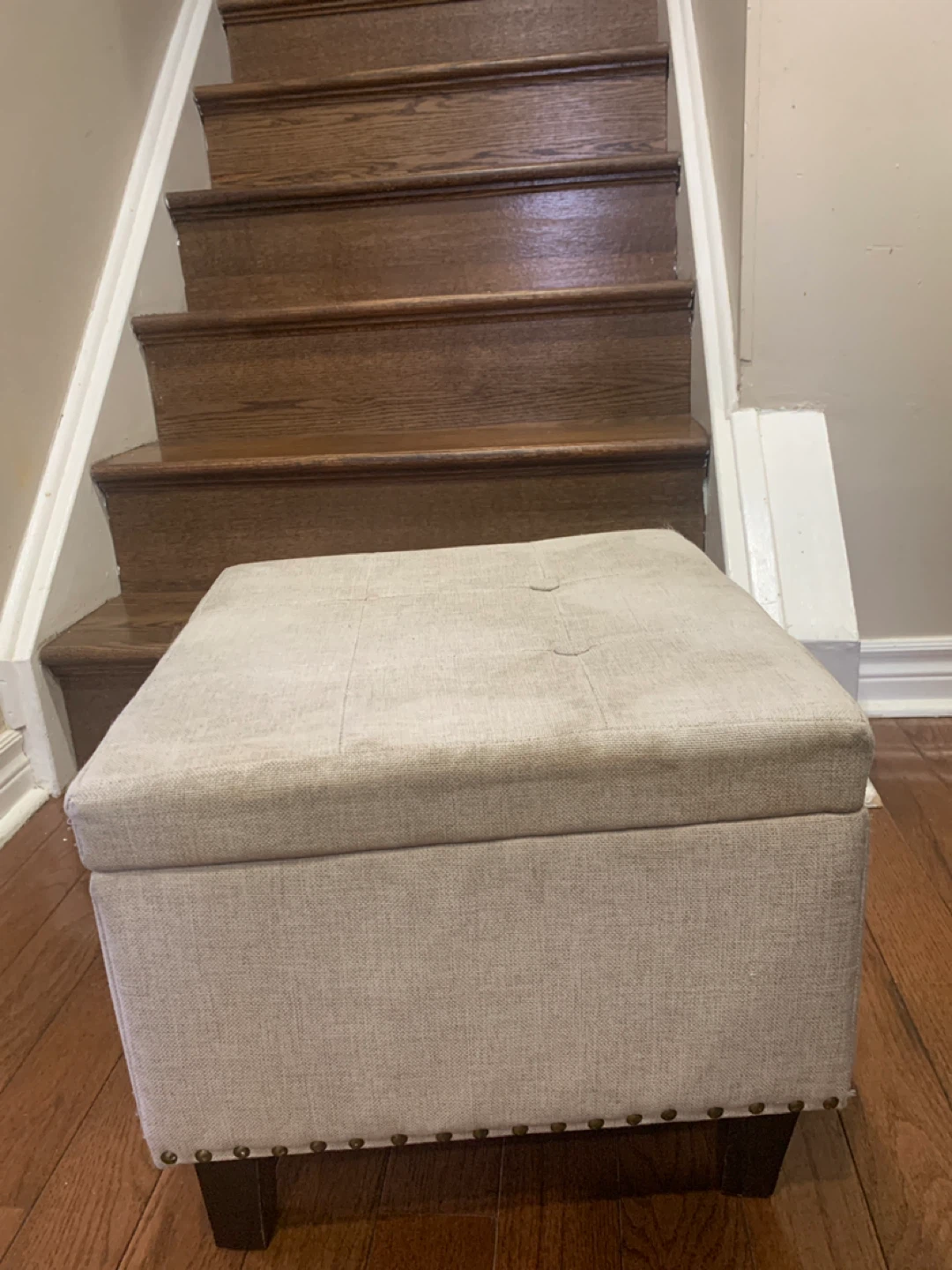Tufted Storage Ottoman - photo 2