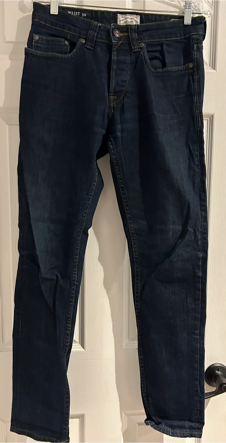 Only and Sons Dark Wash Denim Jeans - Waist 30