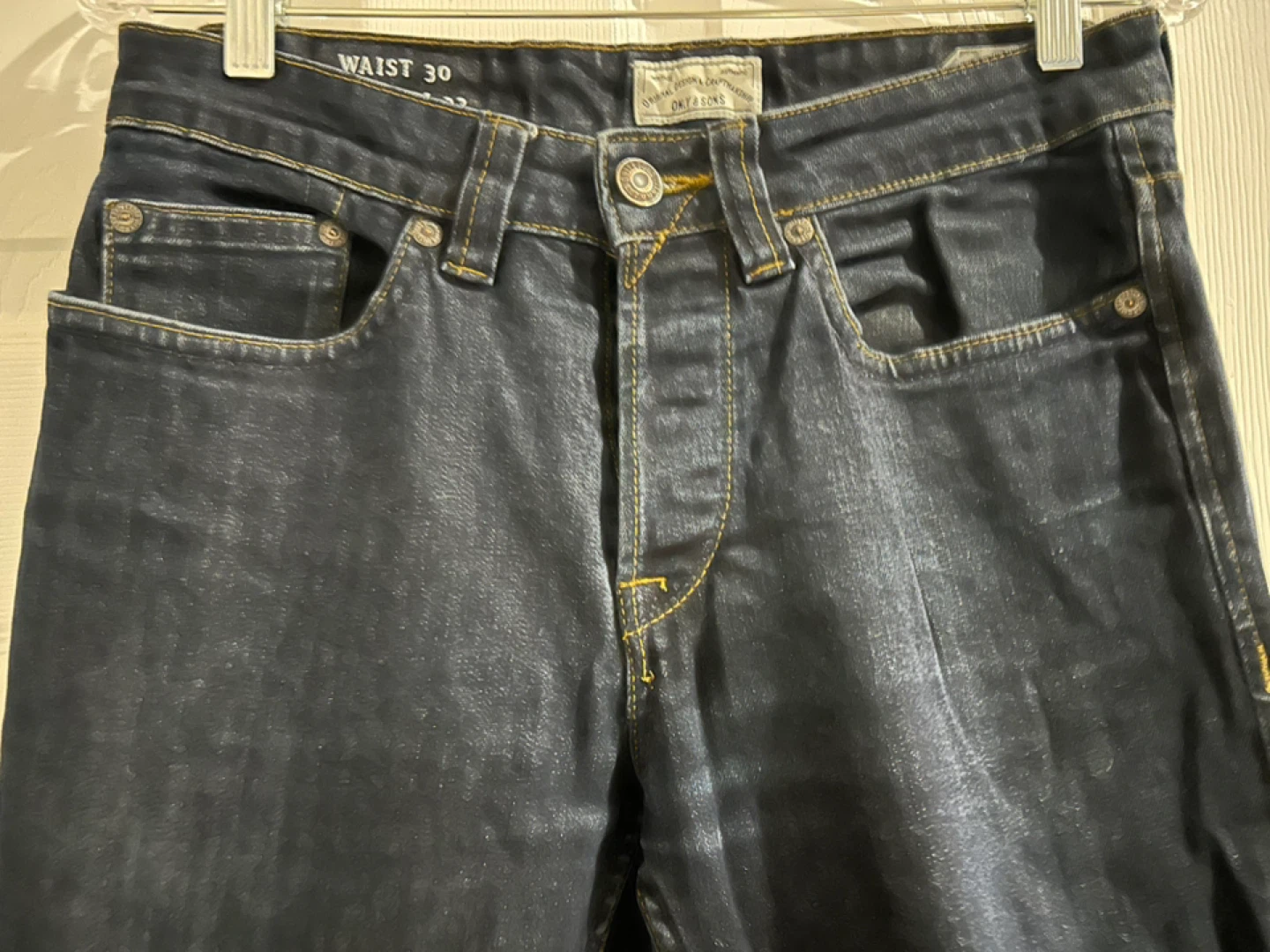 Only and Sons Dark Wash Denim Jeans - Waist 30 - photo 5