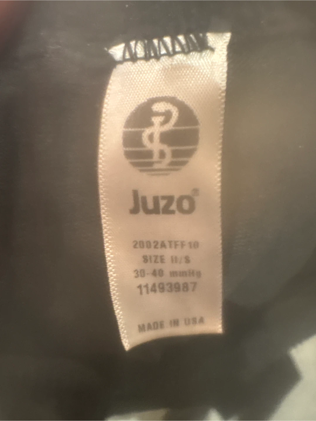 Juzo Compression Stockings Size II/S Black 30-40 mmHg
