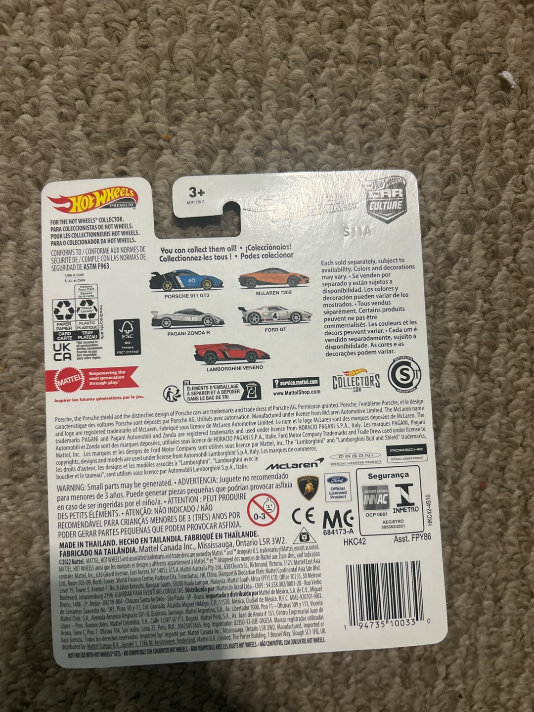 Hot Wheels Premium Speed Machines Pagani Zonda R Die-cast Car - photo 2