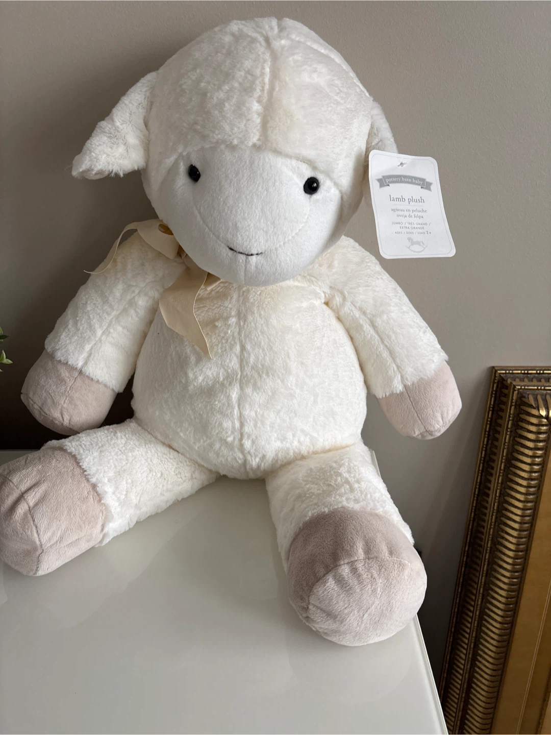 Pottery Barn Baby Lamb Plush Jumbo