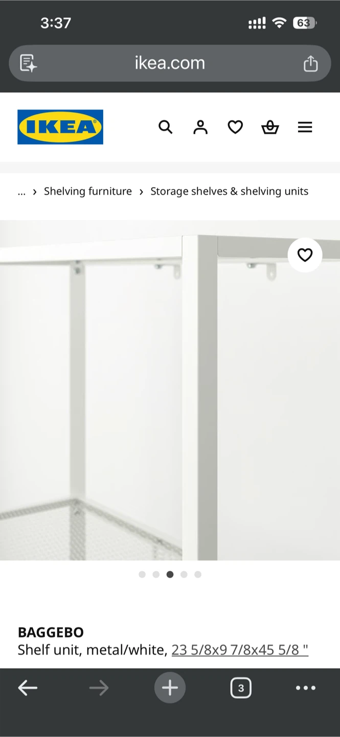 IKEA White Metal Shelf - photo 5