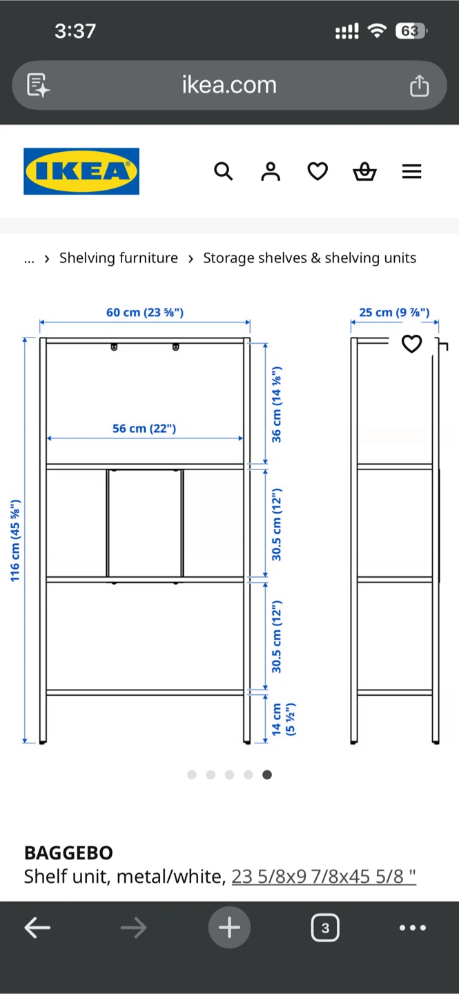 IKEA White Metal Shelf - photo 4