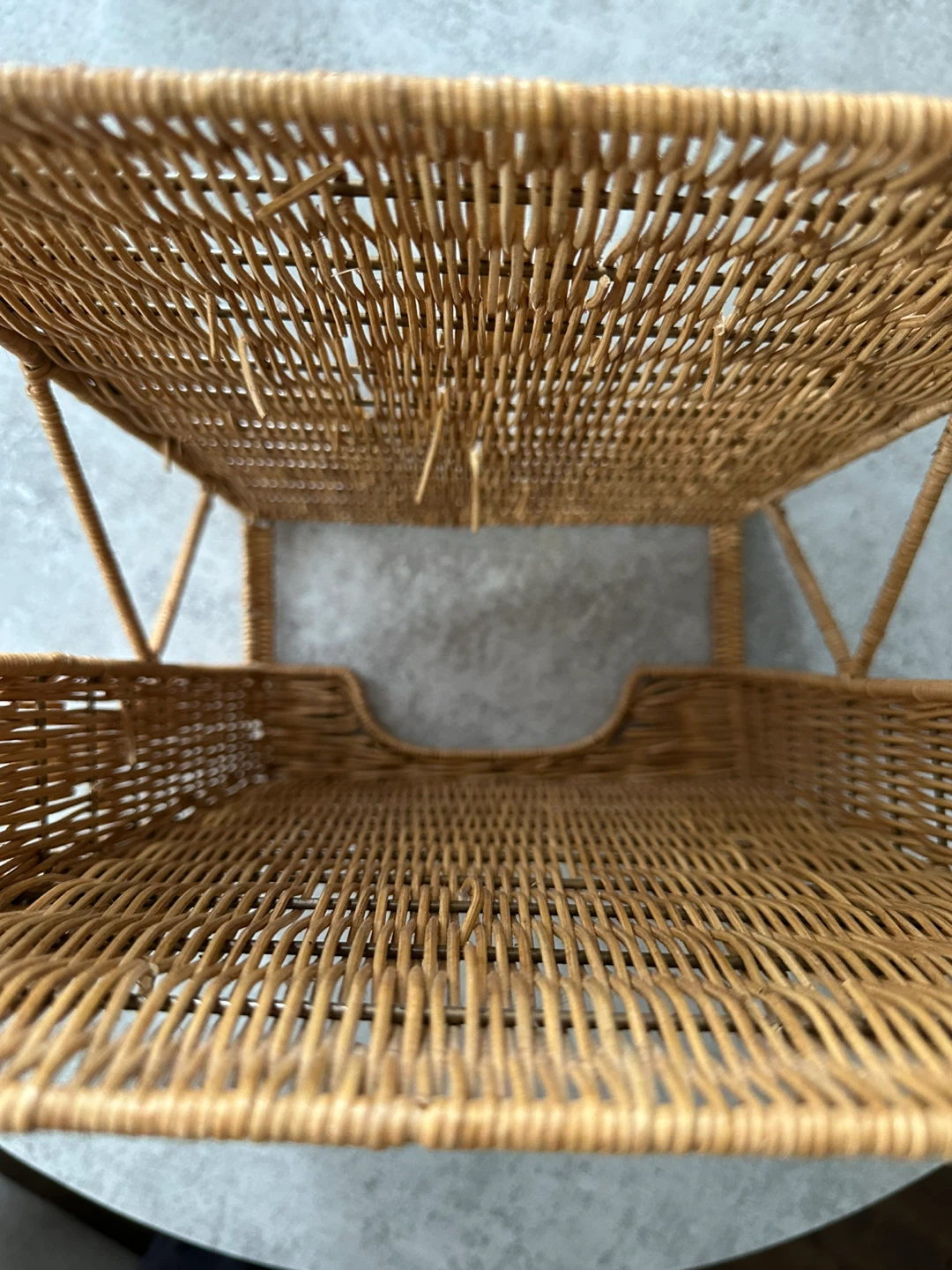 Wicker Letter Paper Desk Organizer Tray - photo 2