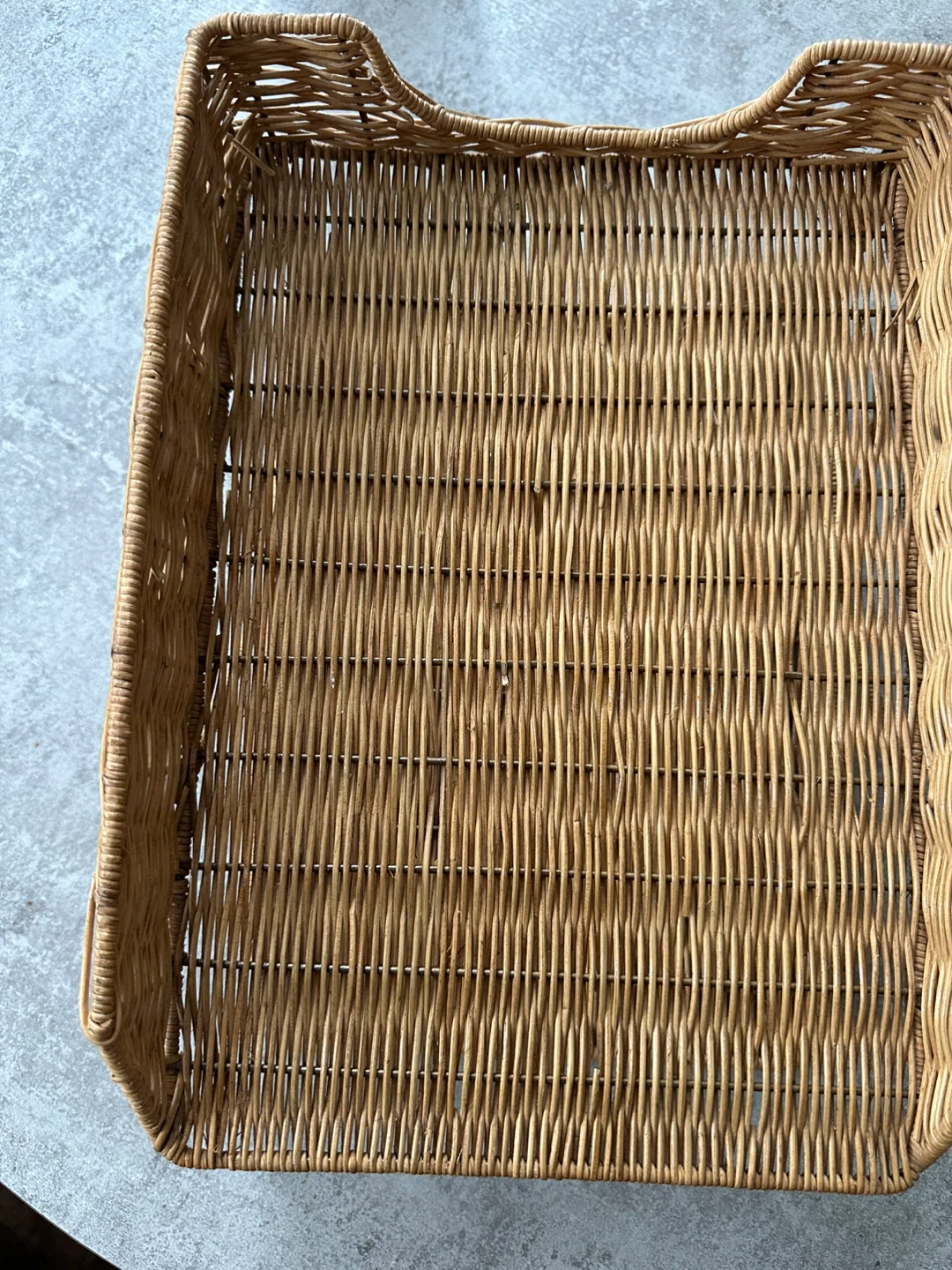 Wicker Letter Paper Desk Organizer Tray - photo 3