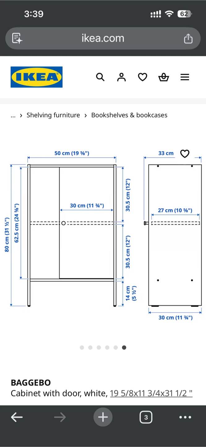 Ikea White Cabinet with Door - photo 3