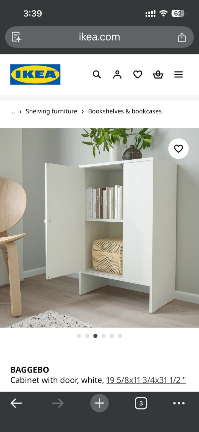 Ikea White Cabinet with Door - photo 2