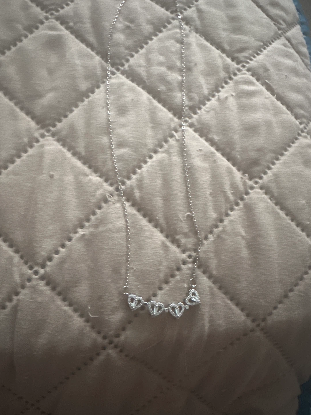 Silver Necklace with Heart-Shaped Pendant