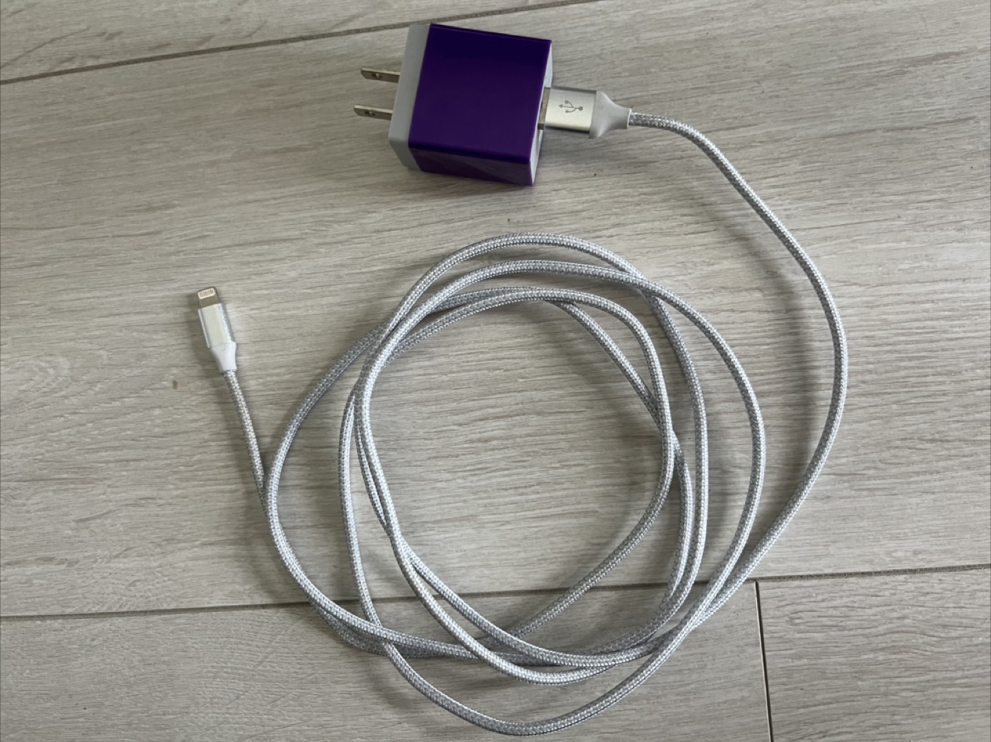 Dual USB Wall Charger with 6.6 feet Lightning Cable for Apple