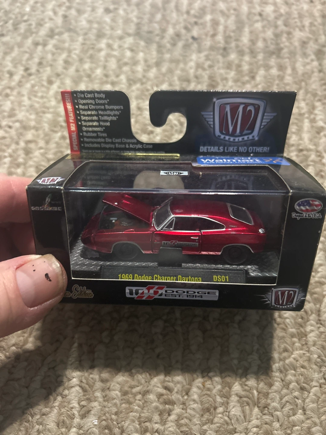 M2 Machines 1969 Dodge Charger Daytona Die Cast Car