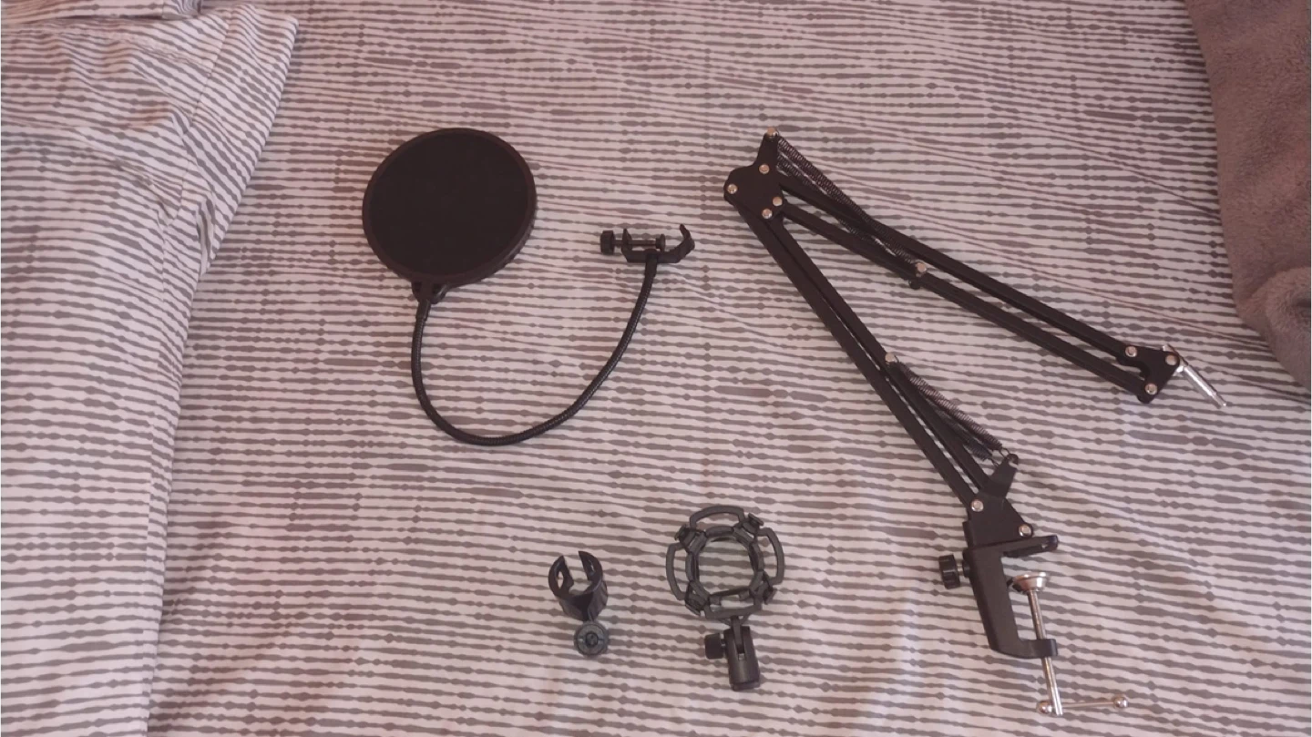 Microphone Boom Arm Stand Set with Pop Filter - photo 3