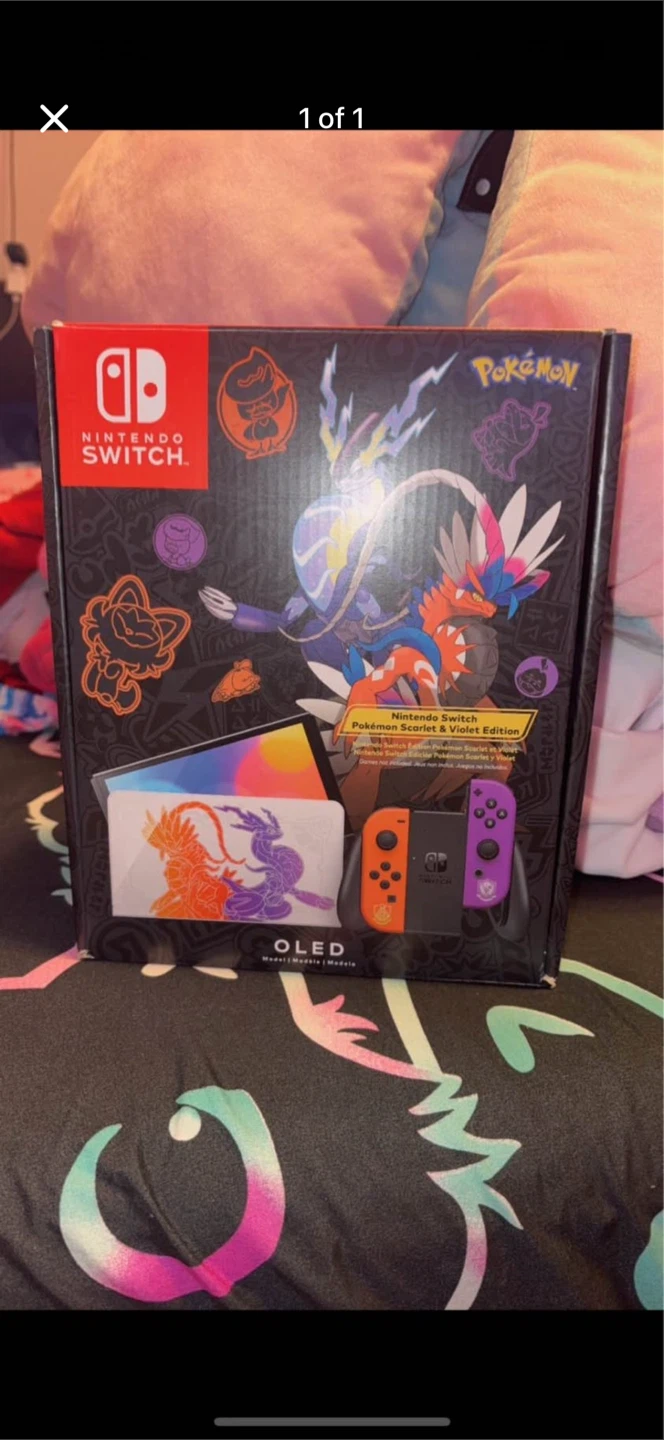 Nintendo Switch OLED Pokémon Scarlet & Violet Edition - photo 2