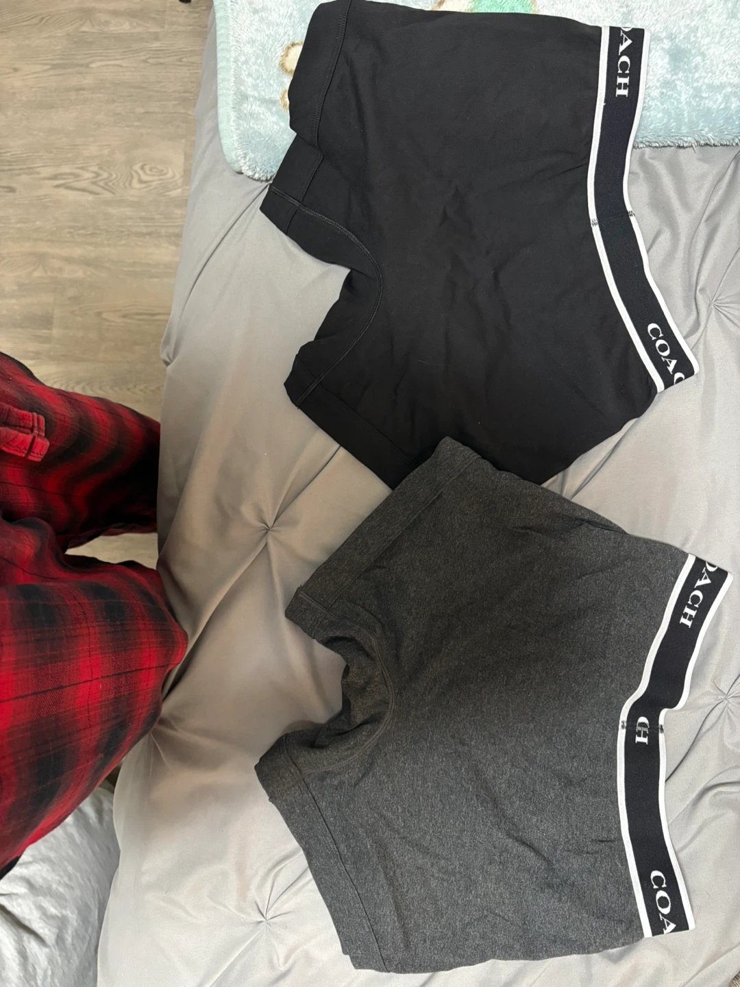 Coach Women’s Boxer Briefs - Black & Grey (Set of 2) - photo 2