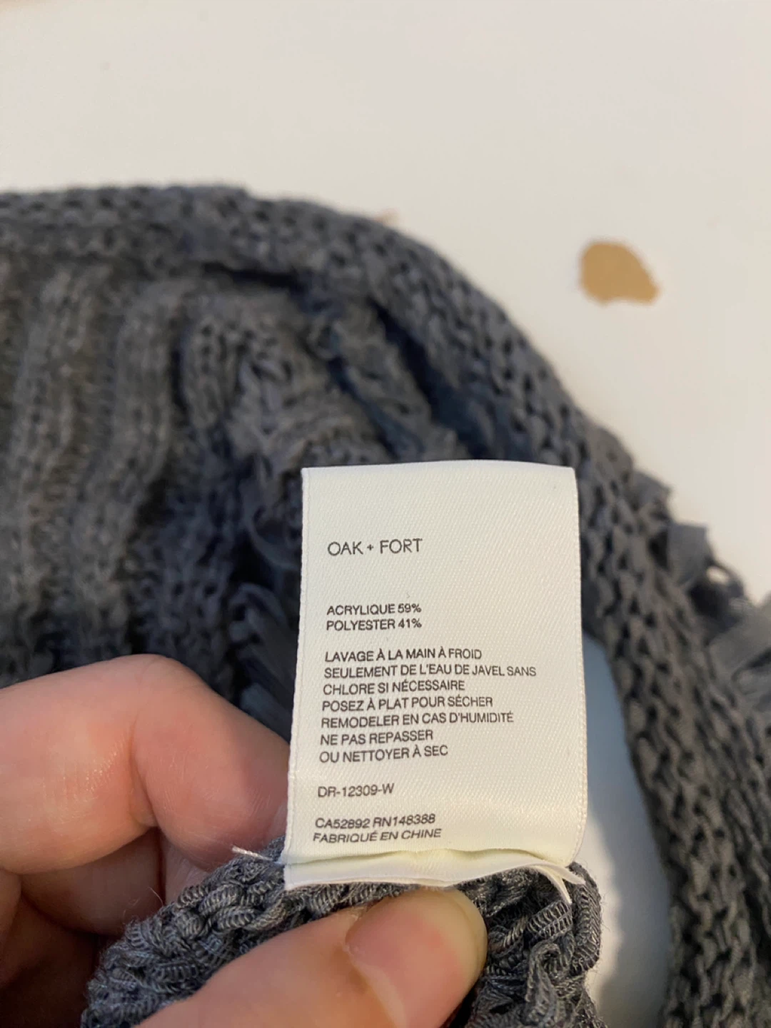 Oak + Fort Grey Distressed Knit Dress - photo 5