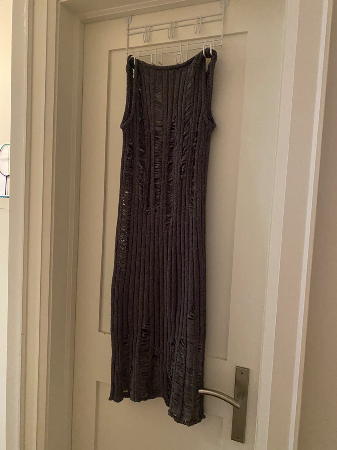Oak + Fort Grey Distressed Knit Dress - photo 3