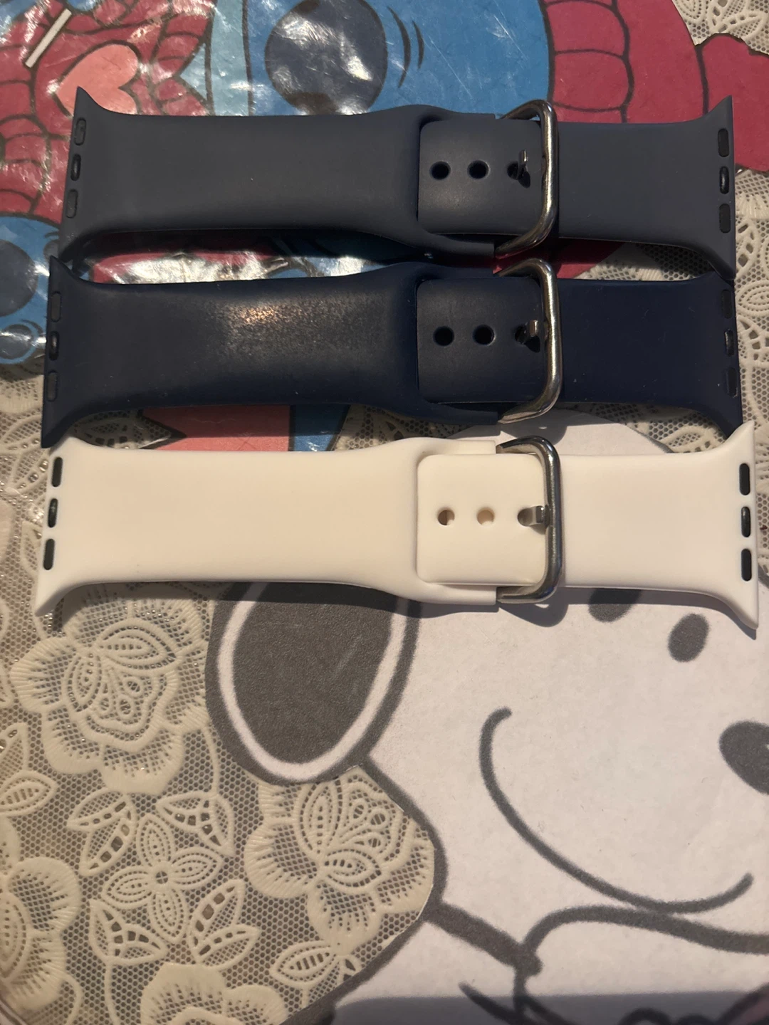 3 Apple Watch Bands Belt buckle- Dark Gray, Navy, White