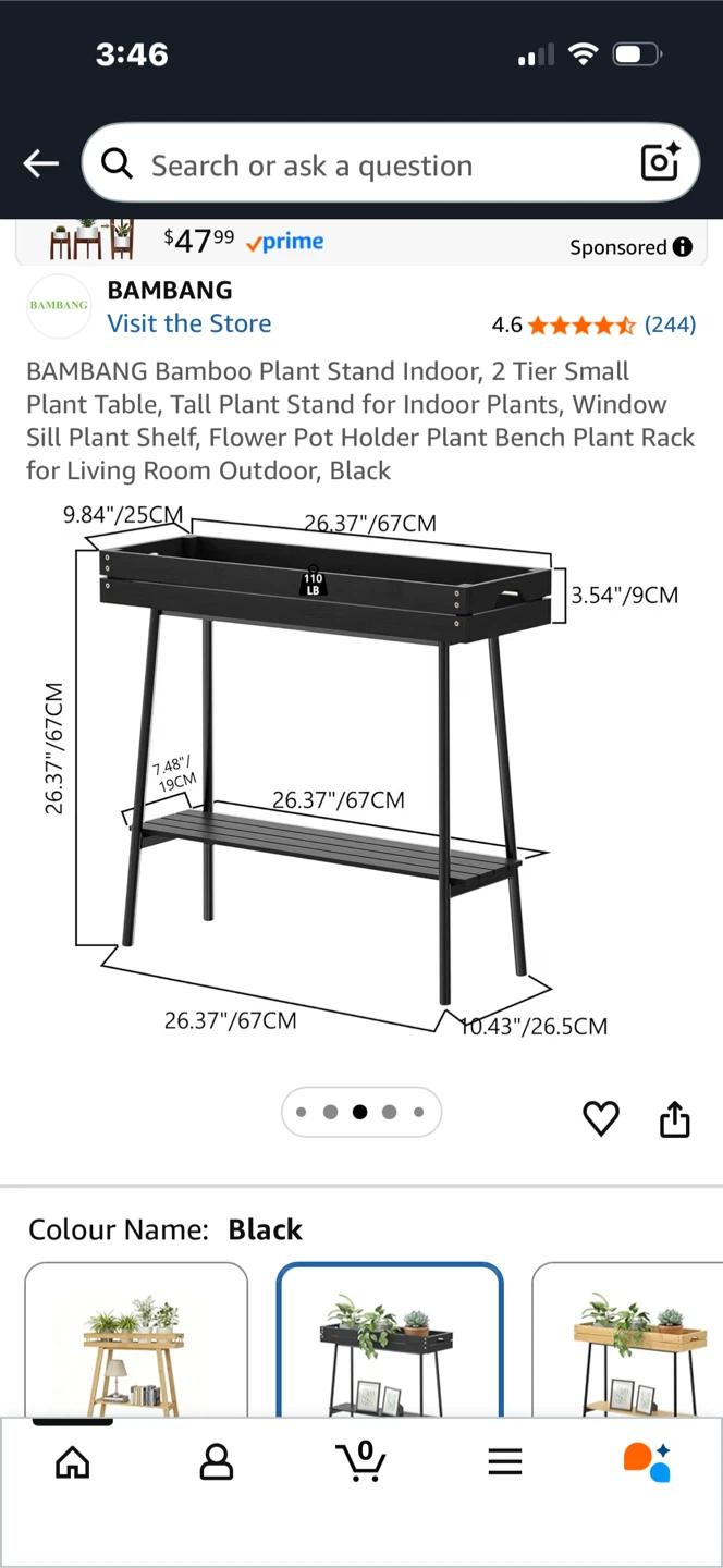 NEW Bamboo Plant Stand - photo 3