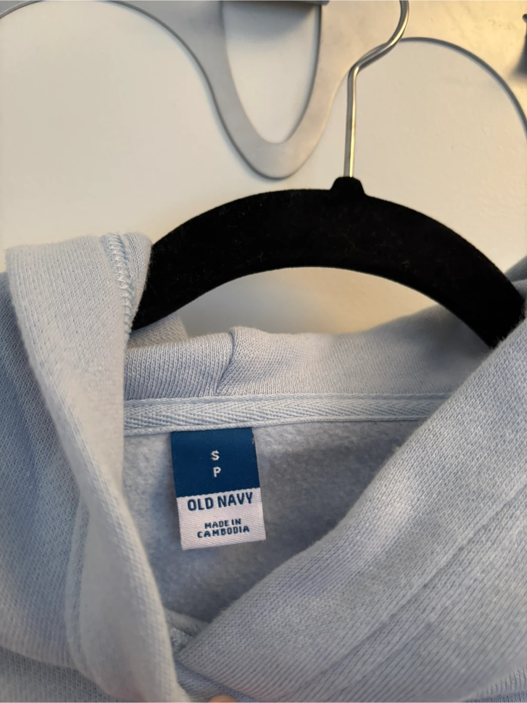 Old Navy Light Blue Cropped Hoodie Size S - photo 3