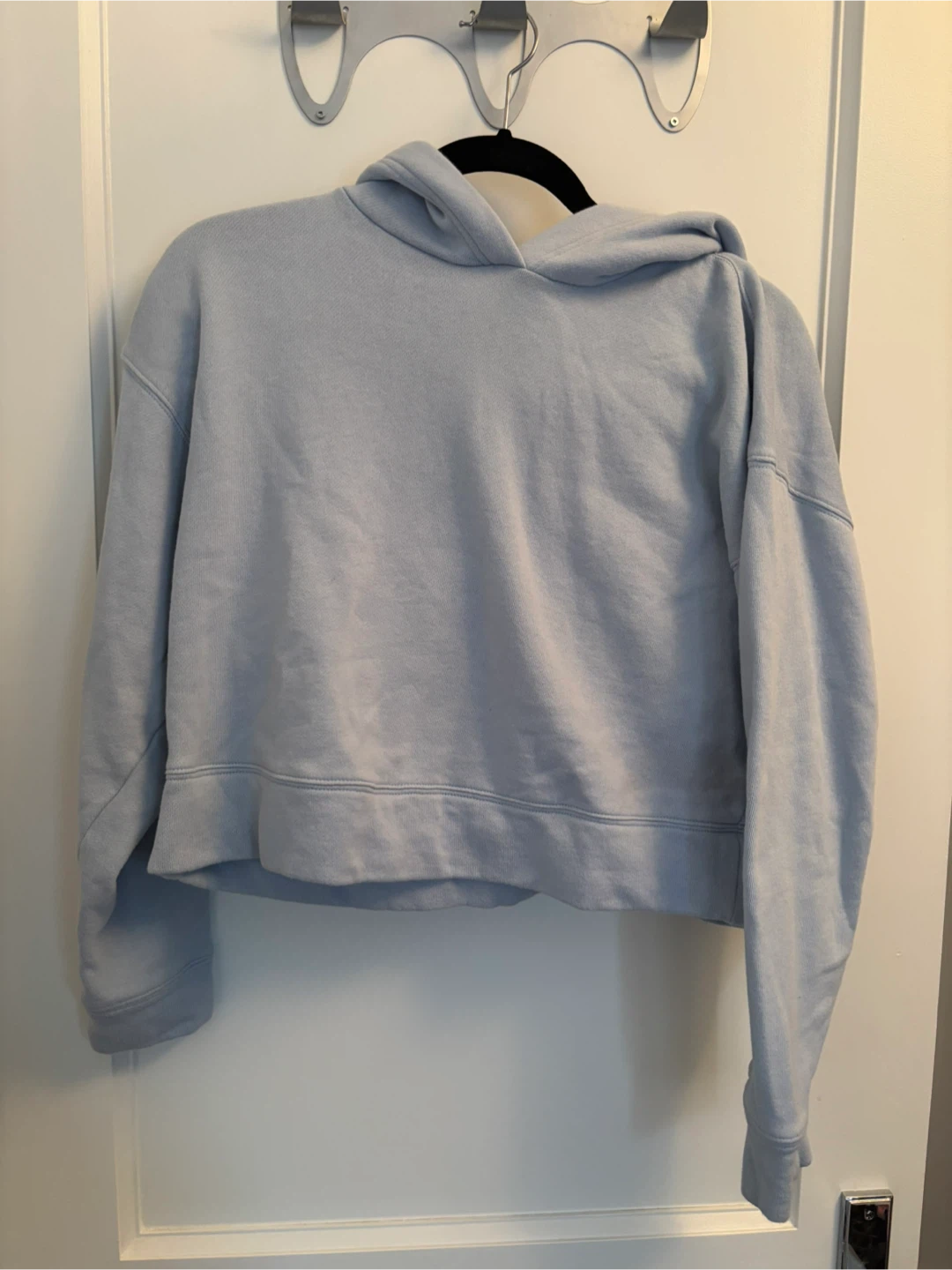 Old Navy Light Blue Cropped Hoodie Size S