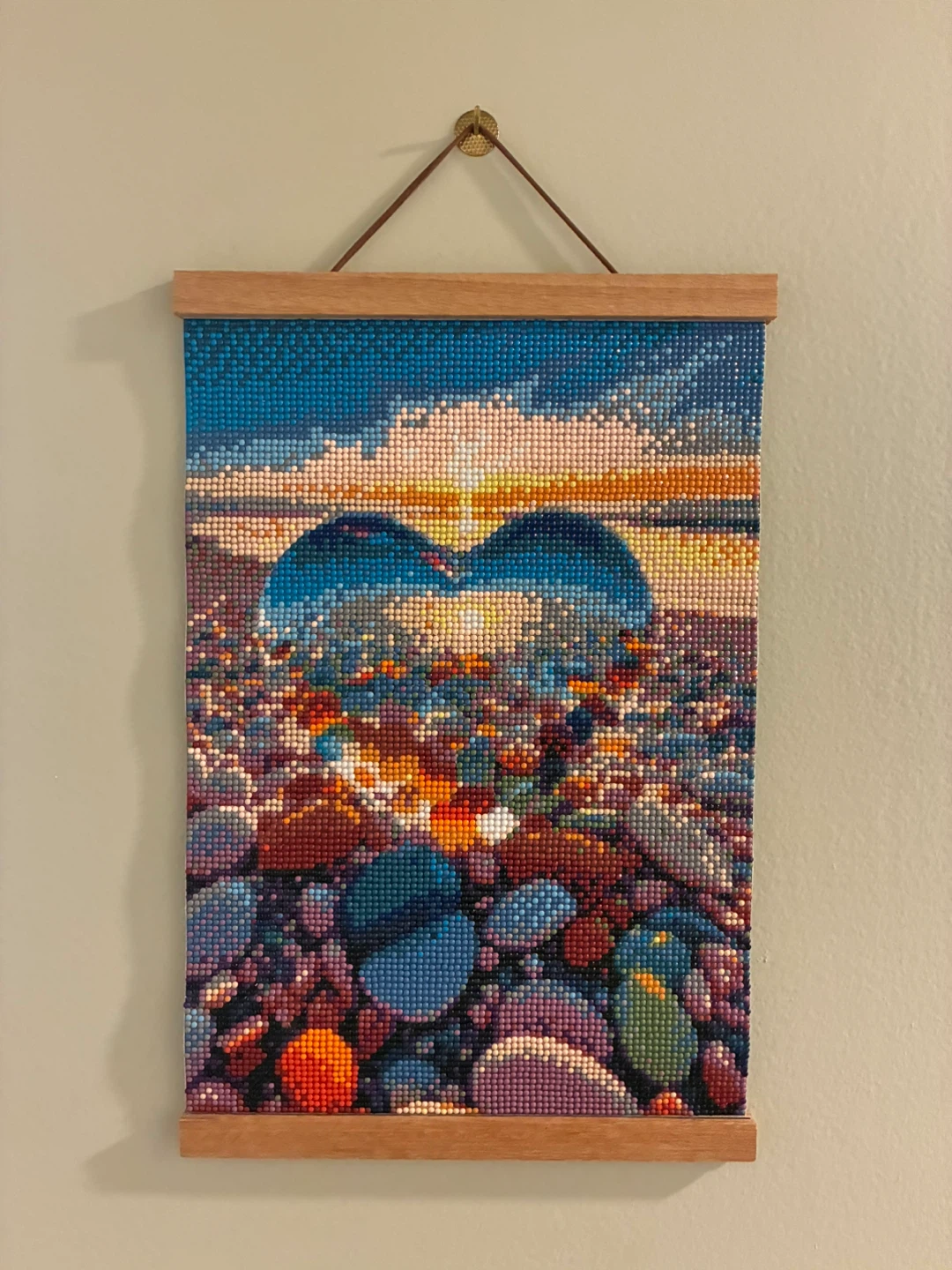 Diamond Painting Heart Beach Sunset - photo 3
