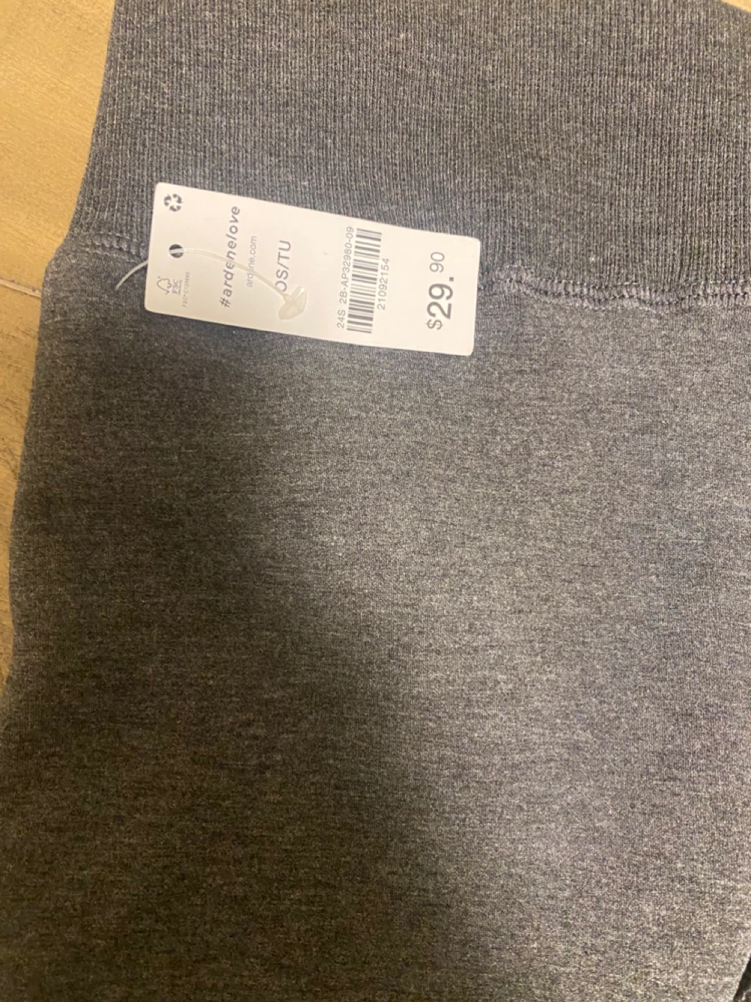 Arden B Grey Fleece Lined Leggings OS/TU - photo 4