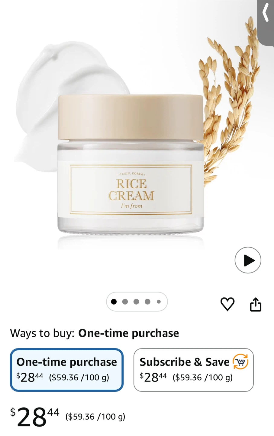 I'm From Rice Toner & Rice Cream Set - photo 4