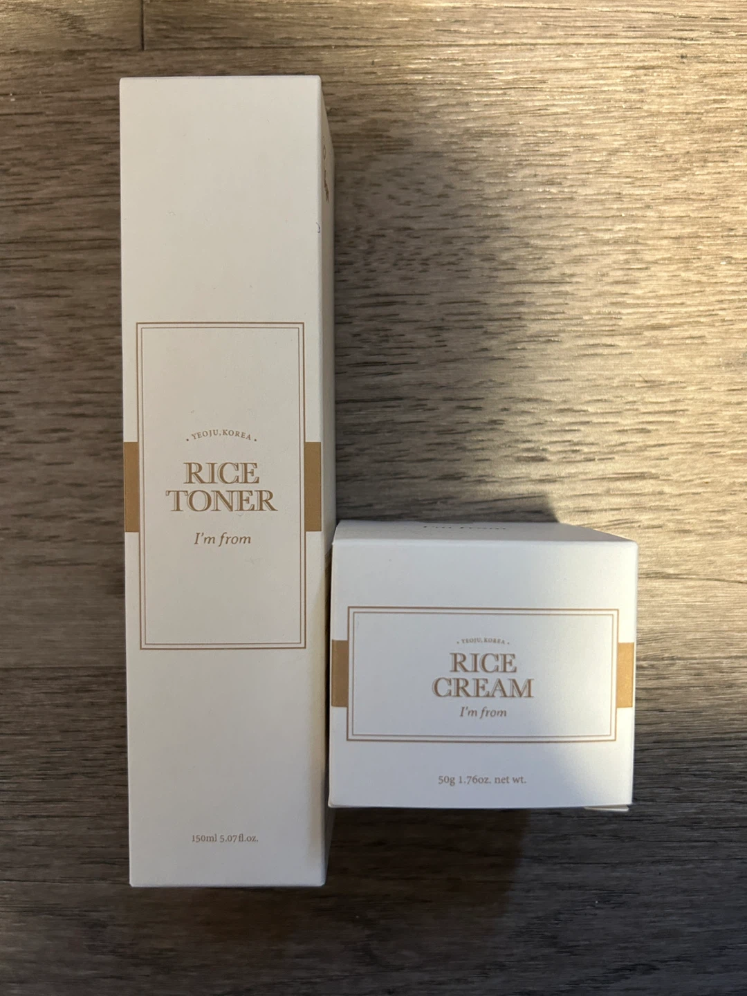 I'm From Rice Toner & Rice Cream Set