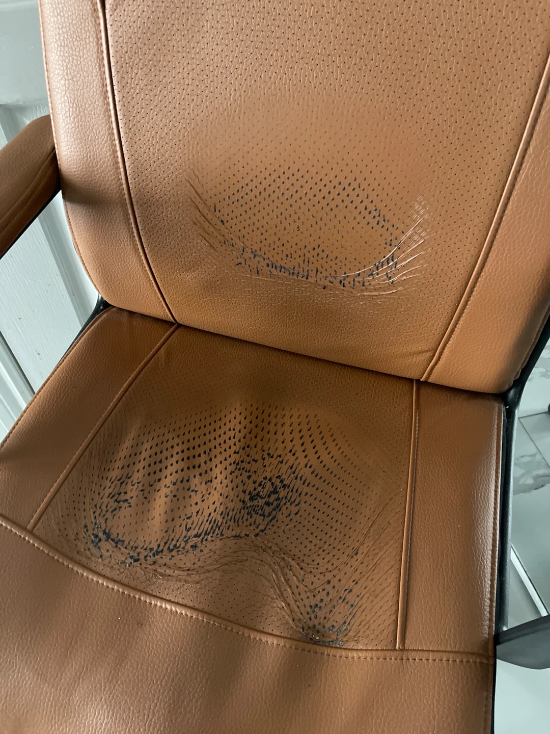 Brown Office Chair - Damaged - photo 2