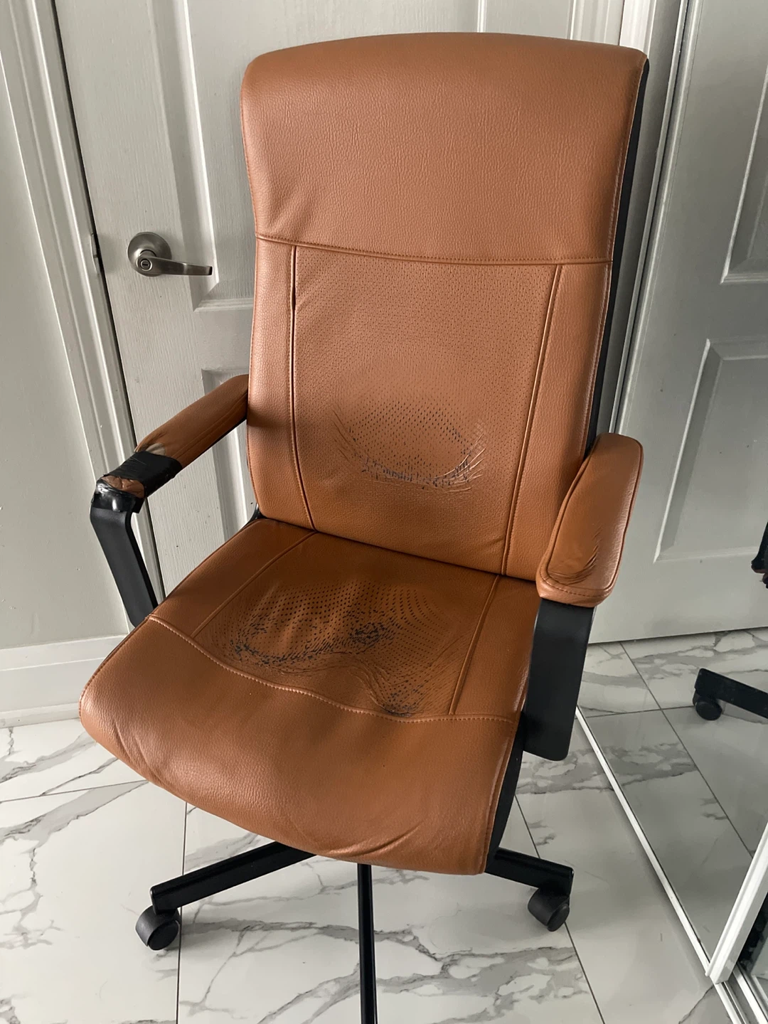 Brown Office Chair - Damaged
