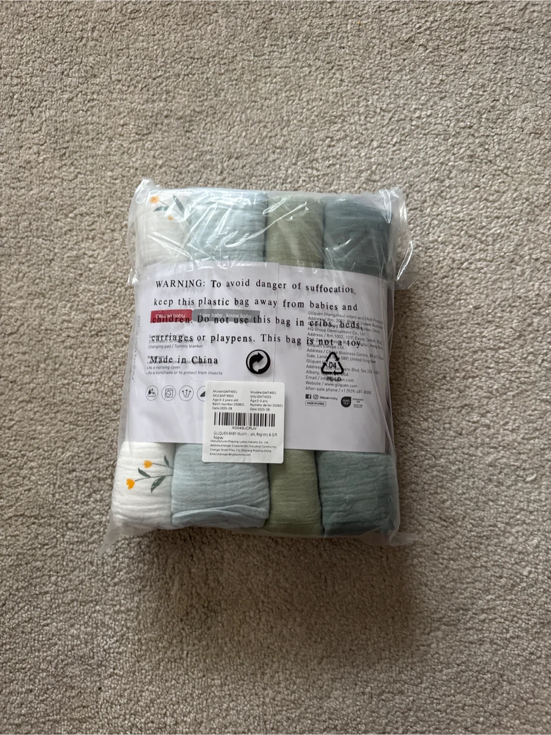Muslin Swaddle Blankets (4-Pack) - photo 3