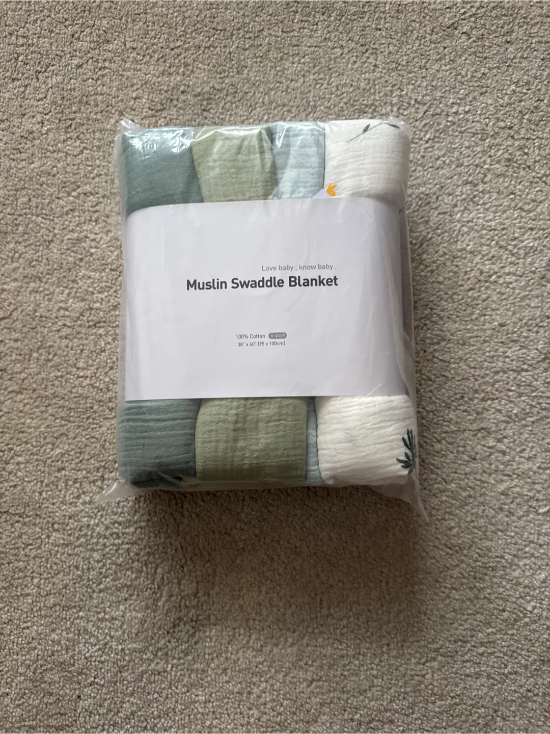 Muslin Swaddle Blankets (4-Pack) - photo 2