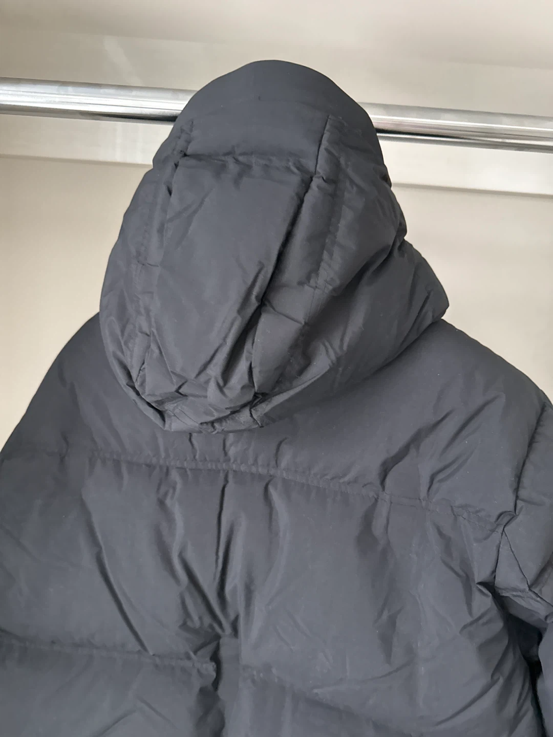 Black Puffer Jacket with Orange Lining - photo 3