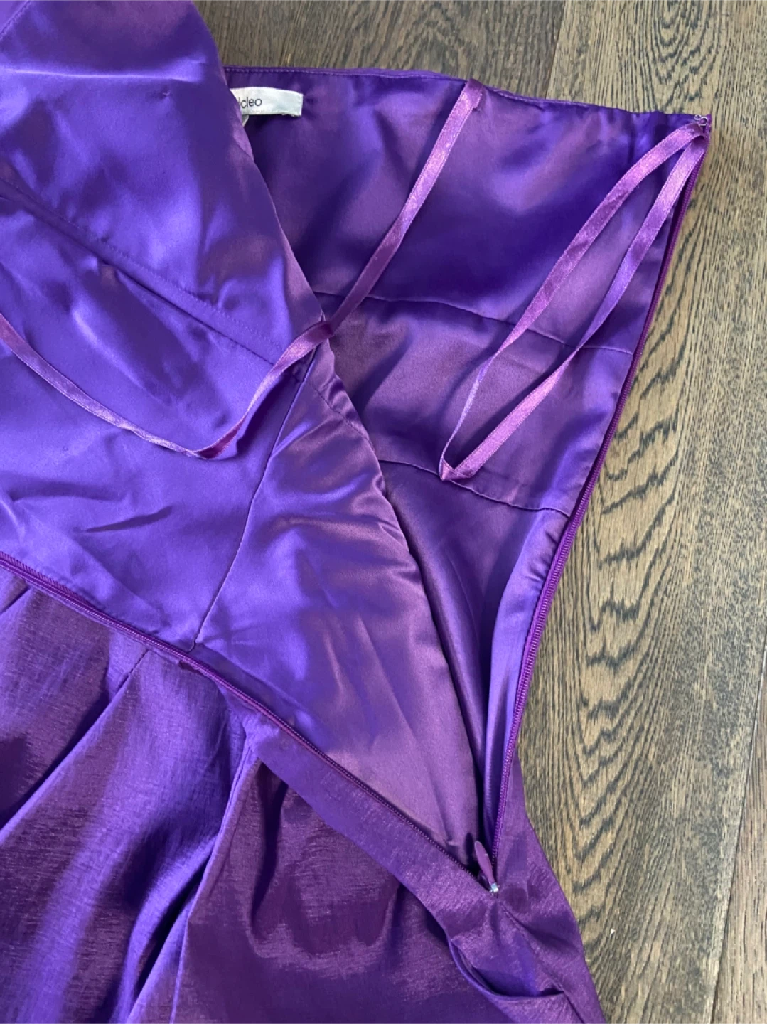 NWT Max and Cleo Strapless Dress - Purple, Size 12 - photo 4