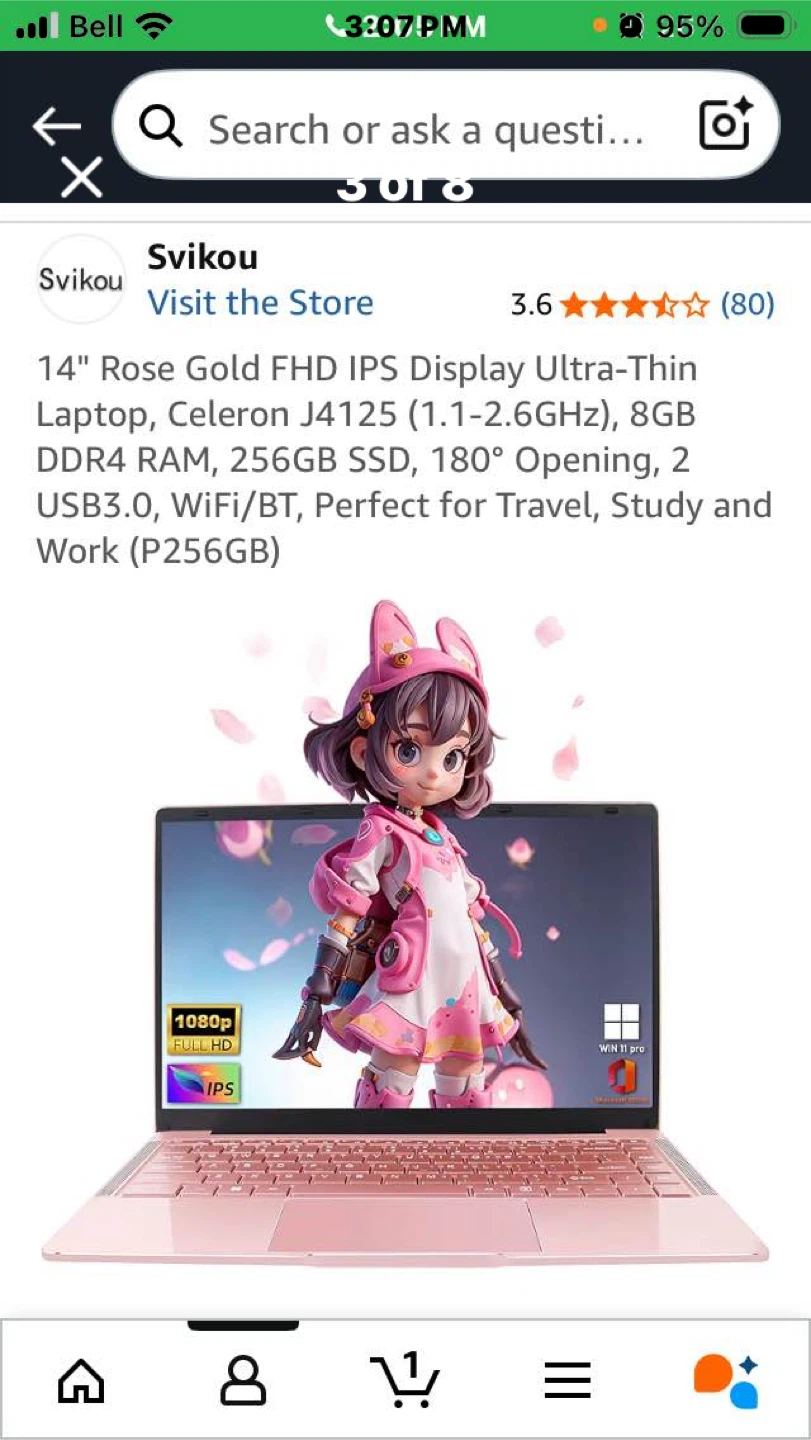 Rose Gold Laptop - 8GB RAM, 256GB SSD - photo 5