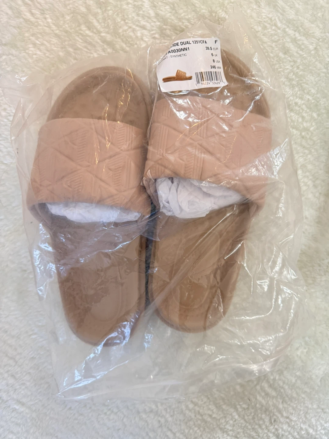 Women's Slide Sandals Size 8 Tan Synthetic