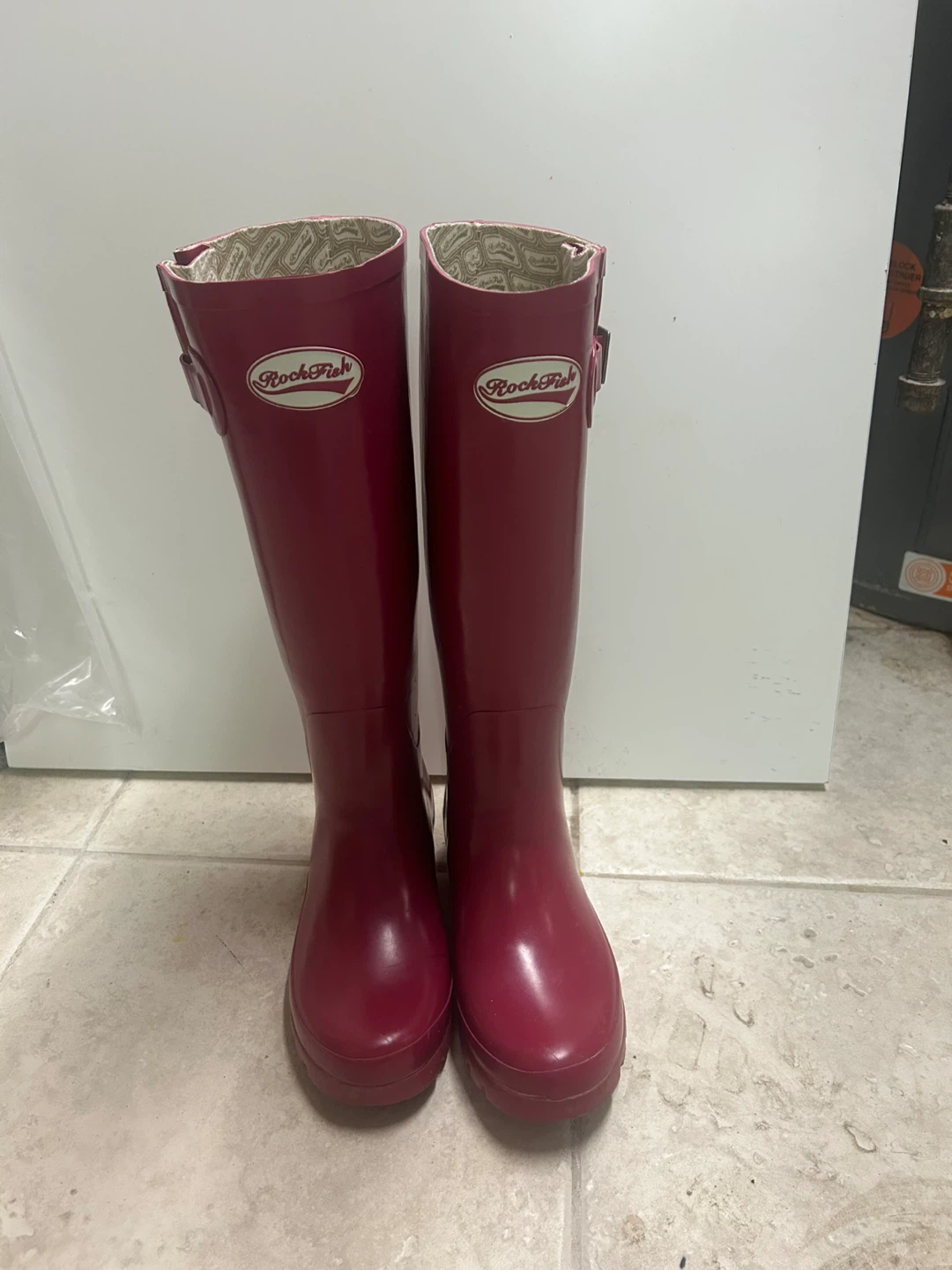 Rockfish Tall Rain Boots - Red