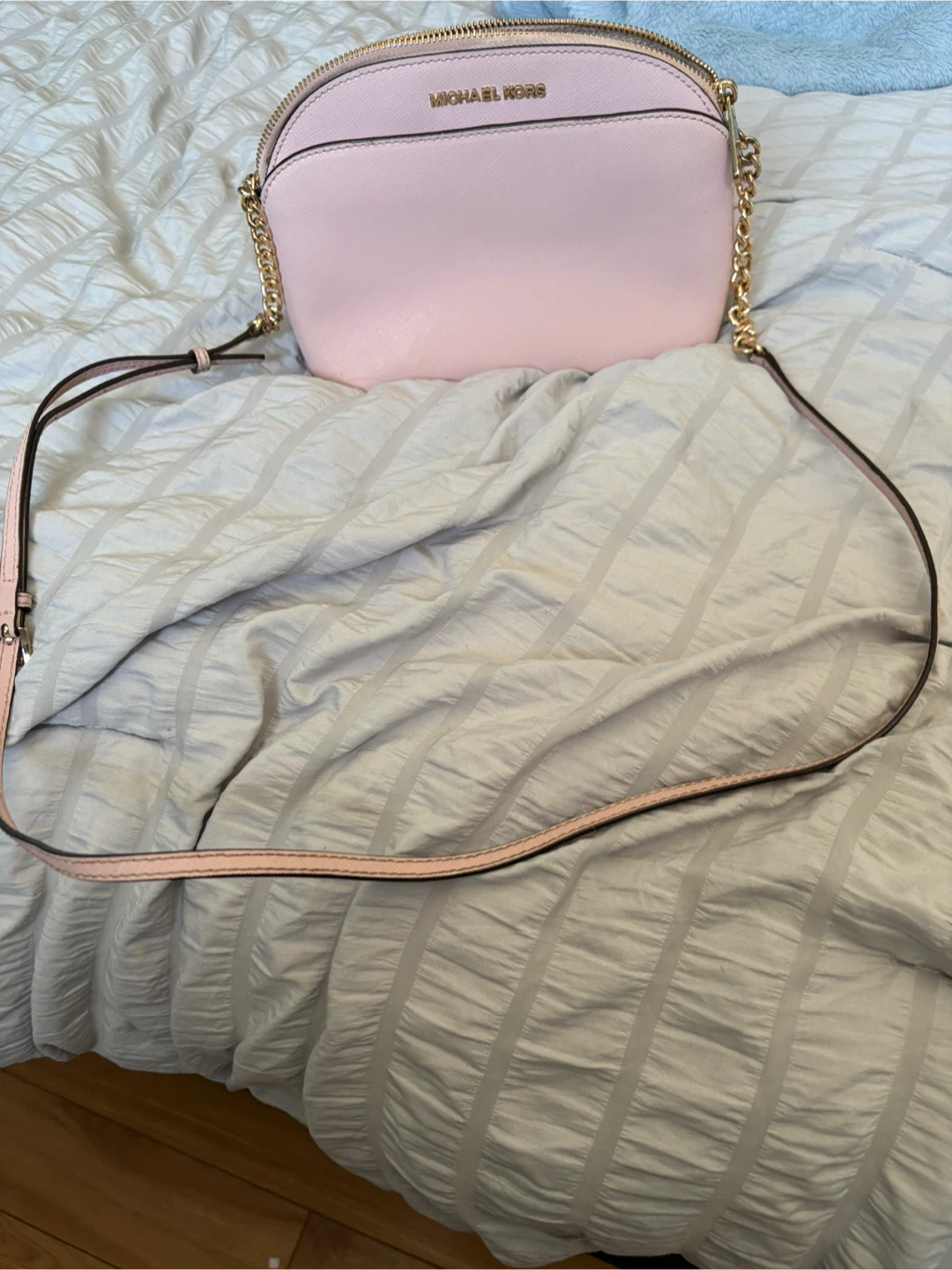 Michael Kors Pink Leather Crossbody Bag