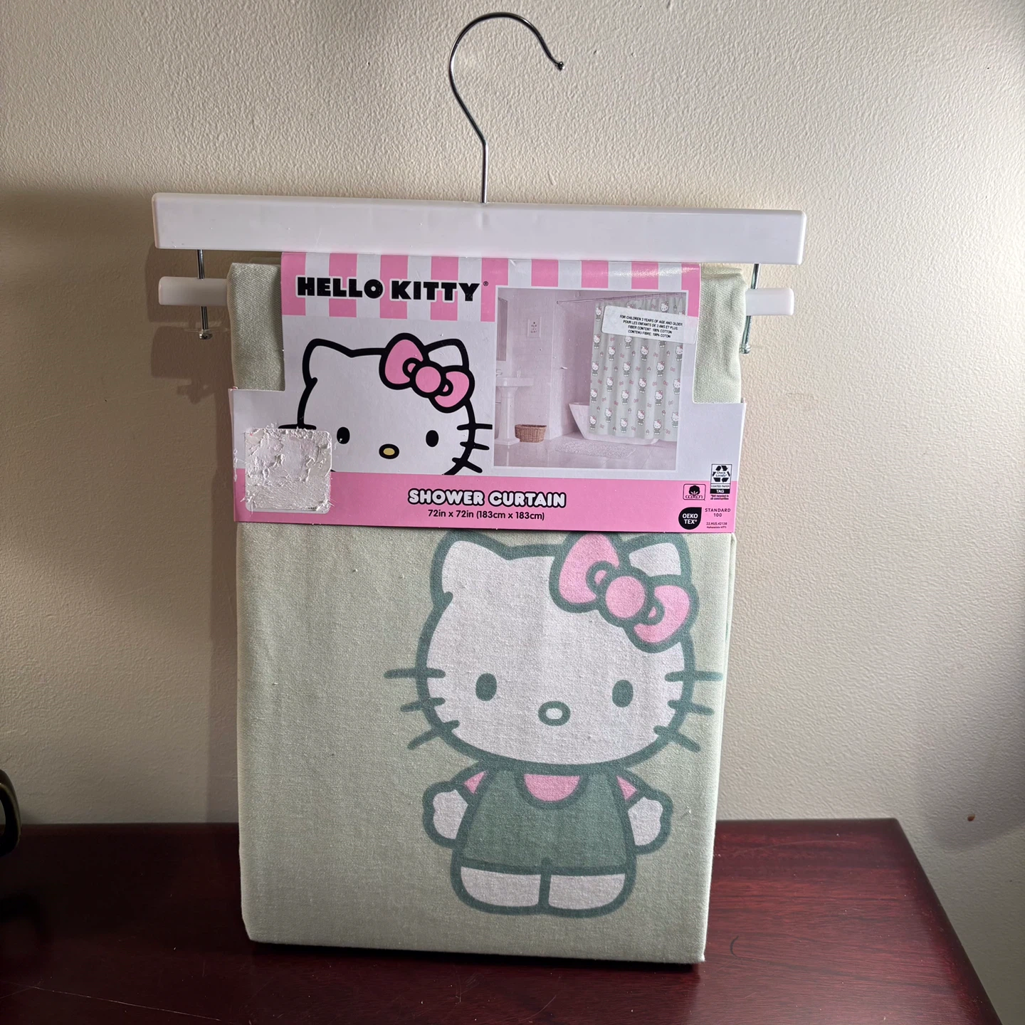NEW Hello Kitty Shower Curtain - 72in x 72in - photo 2