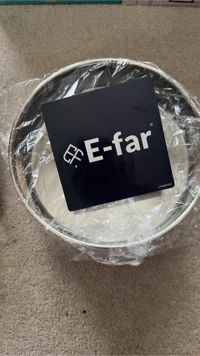 E-far Stainless Steel Cake Pan Set 3-8" - photo 2