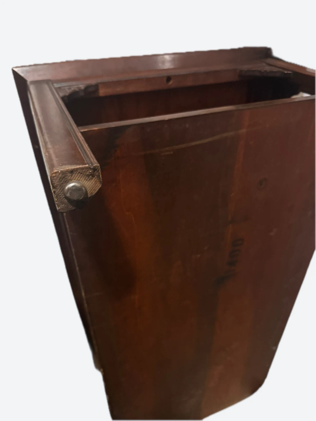 Vintage Mahogany Leather Top Coffee Table - photo 5