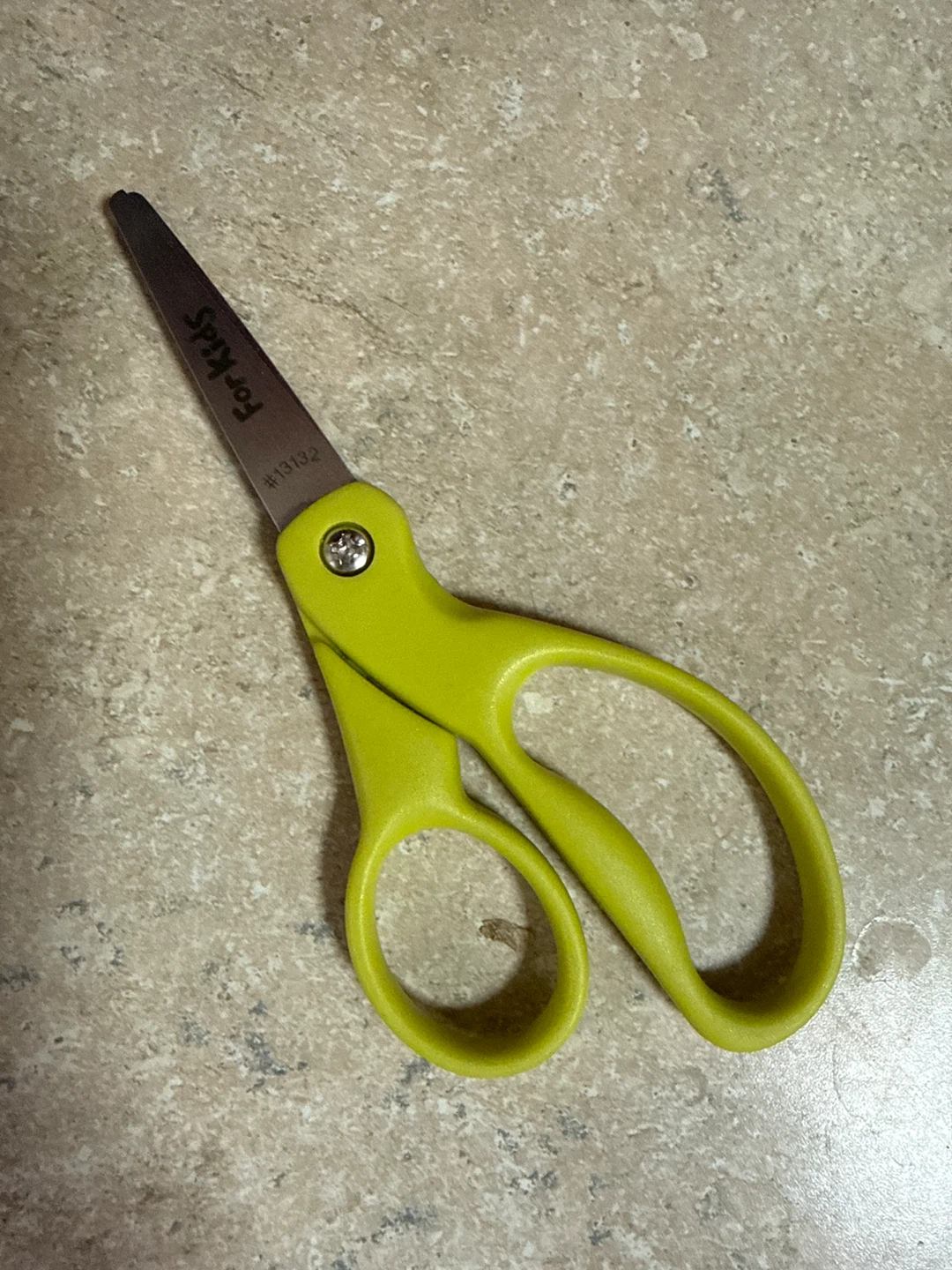 Lime Green "For Kids" Training Scissors