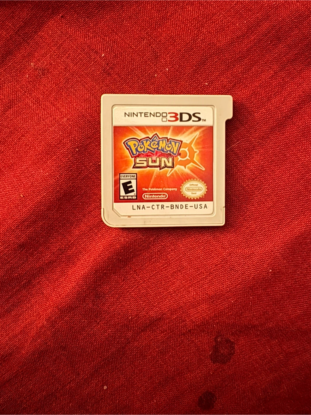 Nintendo 3DS Pokemon Sun Game Cartridge