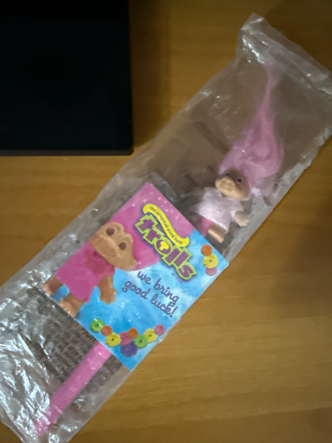 Vintage Trolls Doll with Pink Hair