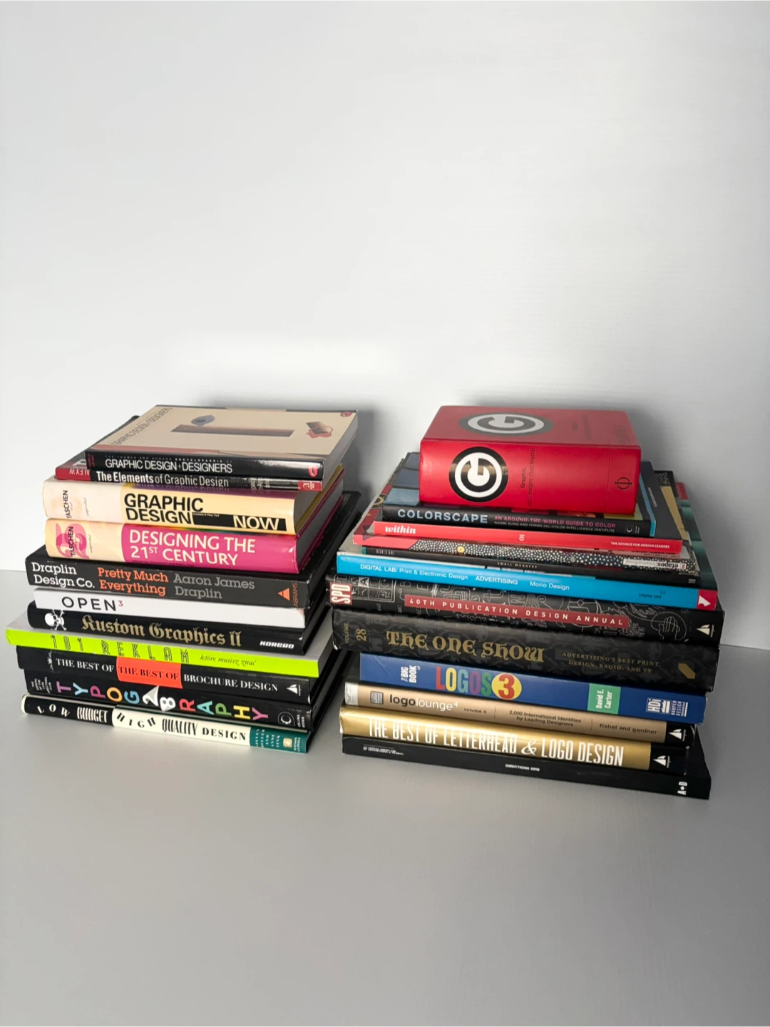 Graphic design art typography and art direction books