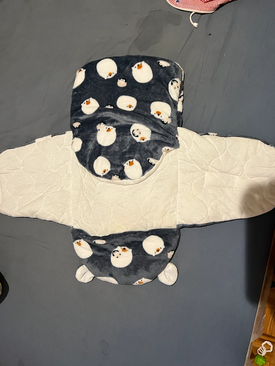 Baby Swaddle Sleep Sack with Penguin Print
