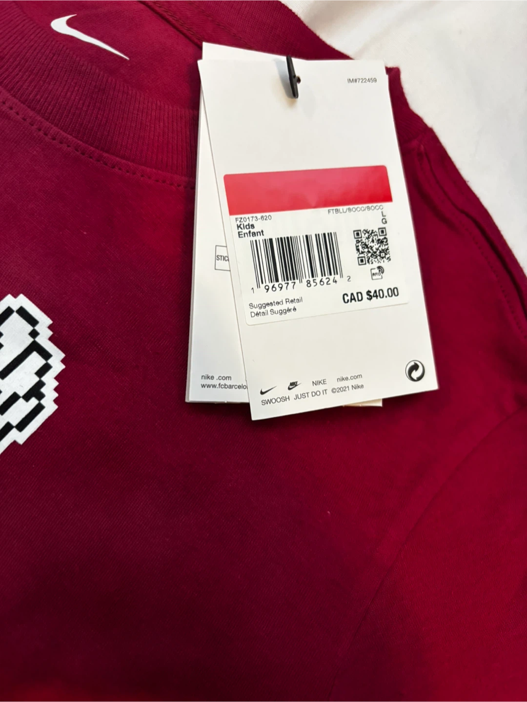 Nike FC Barcelona Kids T-Shirt - Size L - photo 2